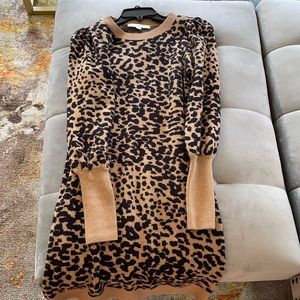 Leopard Sweater Dress